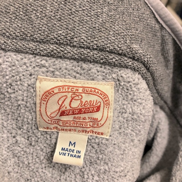J.Crew Quarter Zip Gray Men Sweater - Picture 3 of 3